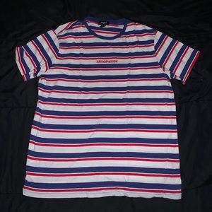 White, Blue, and Red Striped shirt